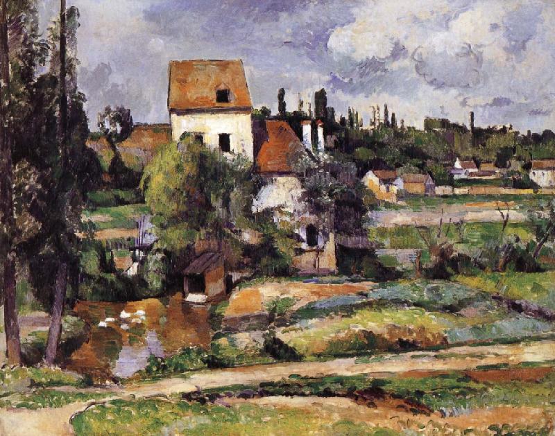 Paul Cezanne Pang Schwarz map of the mill oil painting image